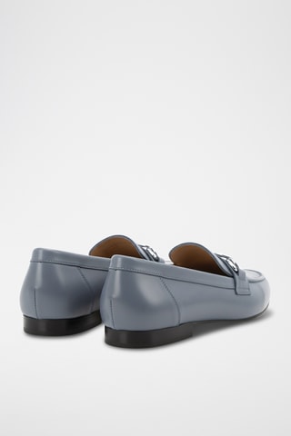 Mocassins em couro - Azul
