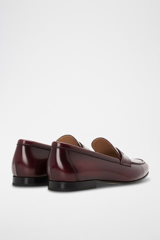 Mocassins em couro envernizado - Azul