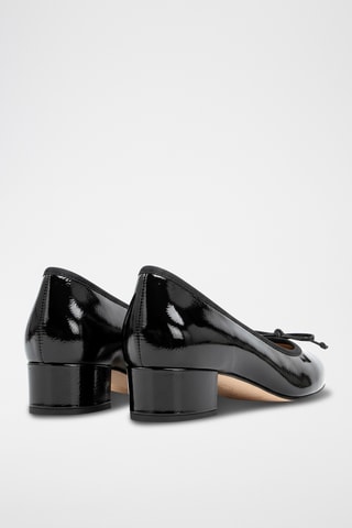 Sapatos de salto em couro envernizado - Preto