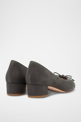 Sapatos de salto em couro - Bege