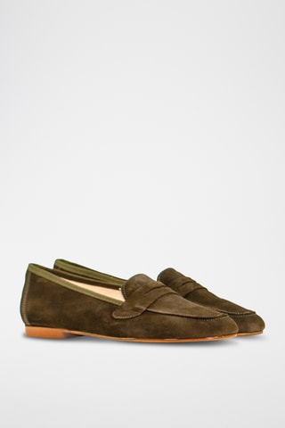 Mocassins em nobuck - Cinzento-escuro