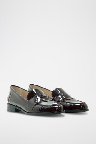Mocassins envernizados - Bordô