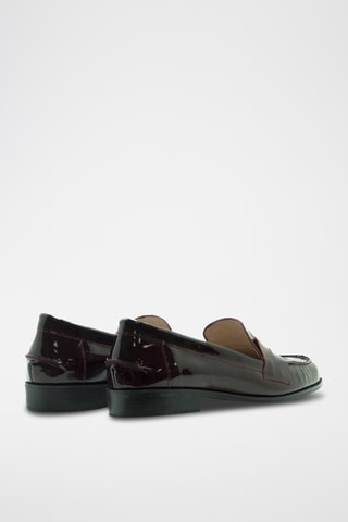 Mocassins envernizados - Bordô
