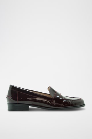 Mocassins envernizados - Bordô