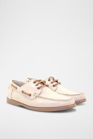 Sapatos de vela em couro - Bege