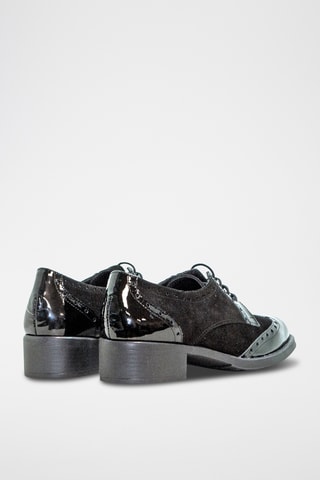 Derbies em couro - Preto