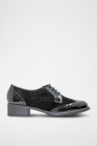 Derbies em couro - Preto
