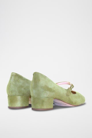 Babies de salto em nobuck - Caqui