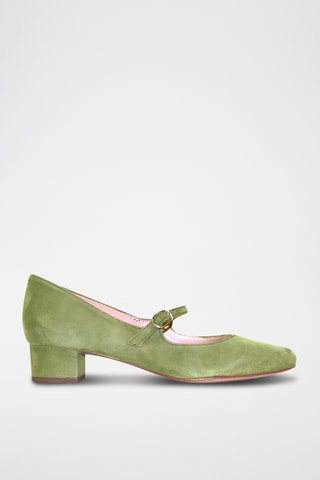 Babies de salto em nobuck - Caqui