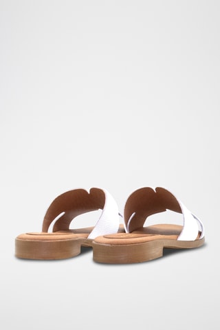 Mules em couro - Branco