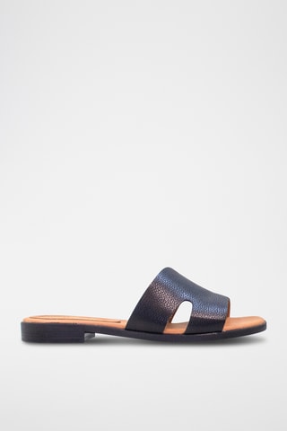 Mules em couro - Preto