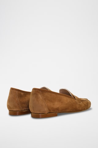 Mocassins em nobuck - Castanho