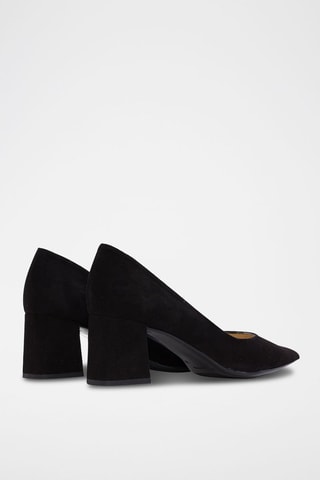 Sapatos de salto em nobuck Preto - Preto