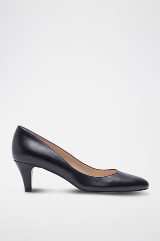 Sapatos de salto em couro Preto - Preto