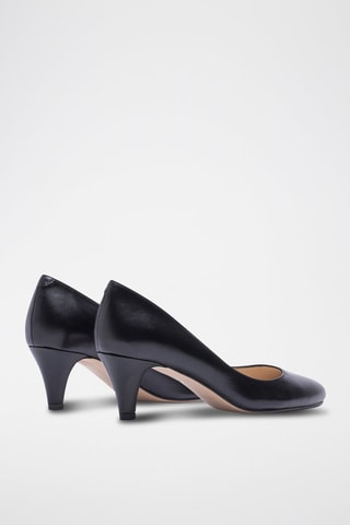 Sapatos de salto em couro Preto - Preto
