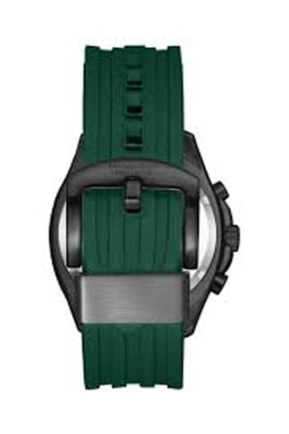 Relógio de silicone - Cronógrafo - Verde e preto