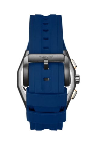 Relógio de silicone - Cronógrafo - Azul e preto