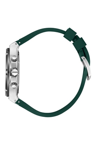 Relógio de silicone - Cronógrafo - Verde e preto