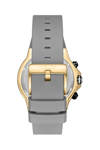 Relógio de quartzo em silicone - GMT - Cinzento e preto
