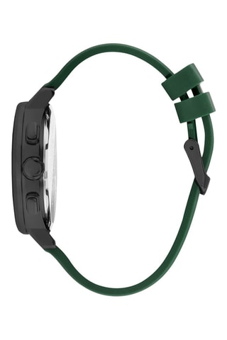 Relógio de silicone - Cronógrafo - Verde e preto