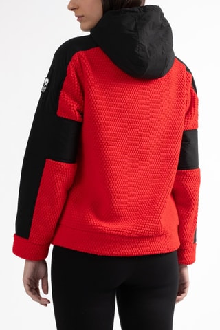 Chaqueta de esquí polar con capucha Ramba - Rojo - Sun Valley