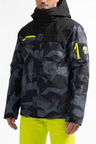 Chaqueta de esquí con capucha Drayer - Negro - Sun Valley