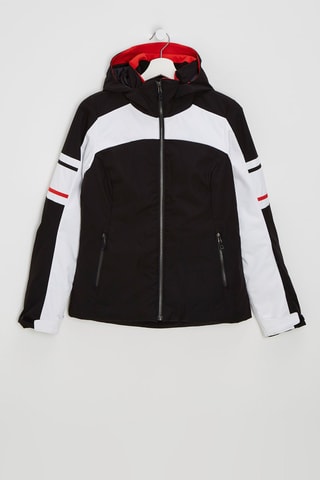 Chaqueta de esquí con capucha Kairen - Negro y blanco - Sun Valley