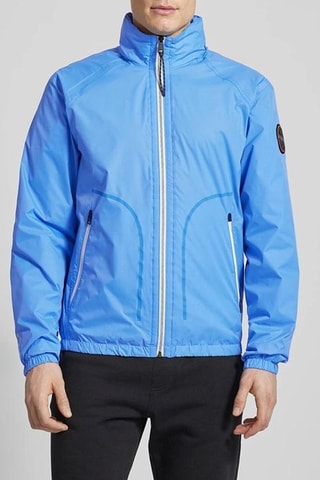 Chaqueta con capucha A Cloudy - Celeste - Napapijri