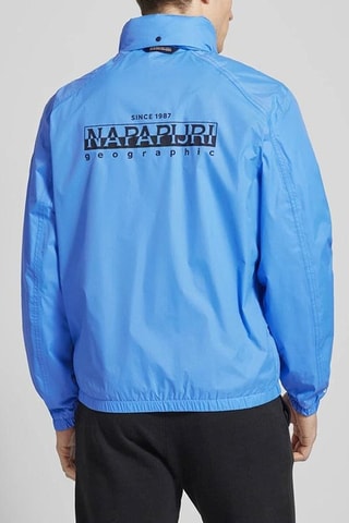 Chaqueta con capucha A Cloudy - Celeste - Napapijri