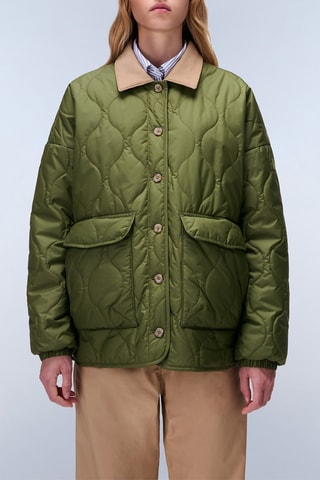 Chaqueta reversible A Secret - Beige y verde oliva - Napapijri