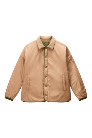 Chaqueta reversible A Secret - Beige y verde oliva - Napapijri
