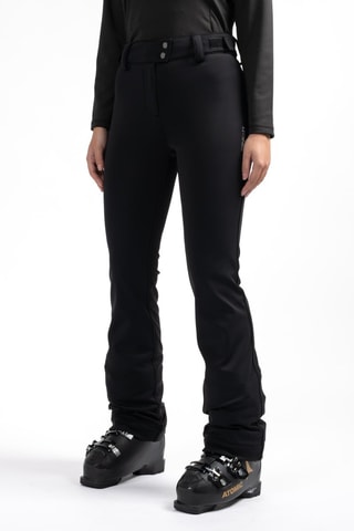Pantalón slim fit de esquí Softshell Isoar - Negro - Sun Valley