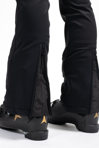 Pantalón slim fit de esquí Softshell Izalys - Negro - Sun Valley