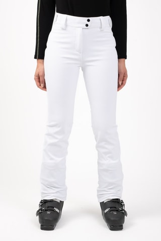 Pantalón slim fit de esquí Softshell Isoar - Blanco - Sun Valley