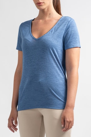 Camiseta Portal - Azul cobalto jaspeado - Sun Valley