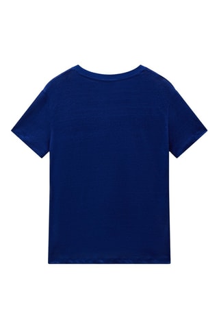 Camiseta de lino S Ete - Azul rey - Napapijri