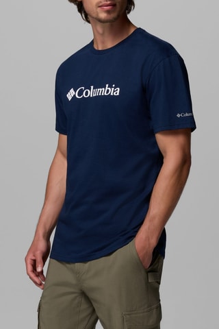 Camiseta de algodón orgánico Basic Logo™ - Azul marino