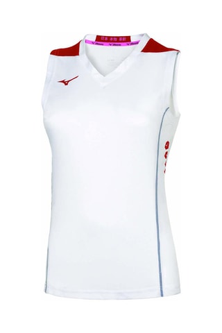Camiseta de tenis - Blanco y rojo