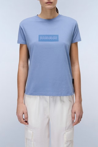 Camiseta S-Box - Celeste - Napapijri