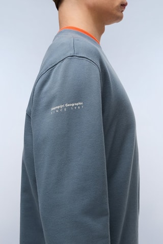 Sudadera B Badge - Gris oscuro - Napapijri