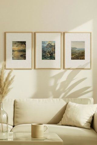 3 cuadros de madera maciza - 50 x 70 cm