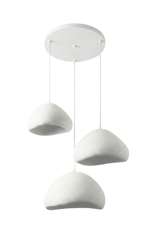 Candeeiro suspenso - Branco - 3 x 40 W