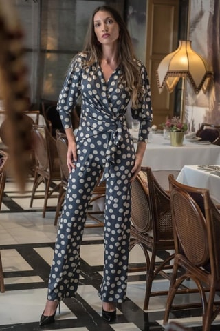 Jumpsuit - Zwart - Zwart en wit