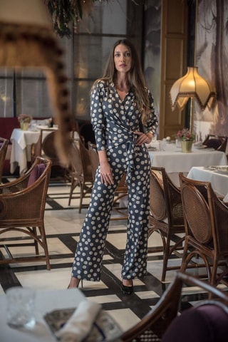 Jumpsuit - Zwart - Zwart en wit