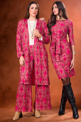 Lang Vest - Fuchsia - Roze
