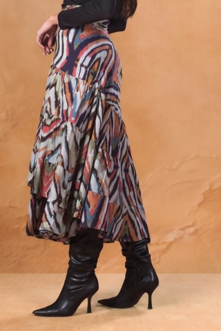 Lange Rok - Multicolor - Multicolor