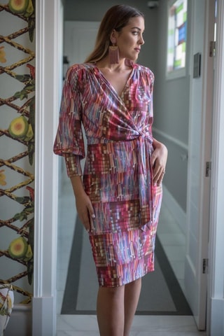 Wikkeljurk - Fuchsia - Oranje en roze