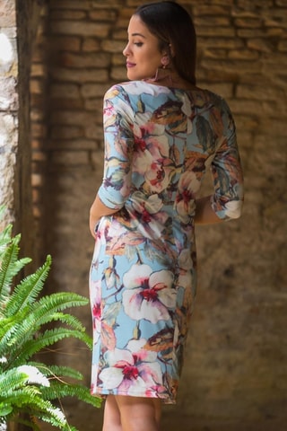 Wikkeljurk - Blauw - Wit, blauw en roze