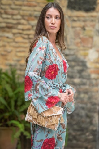 Jumpsuit - Blauw - Wit, rood en blauw
