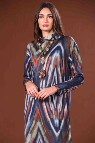 Trui-jurk - Blauw - Blauw